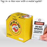 Do Not Operate Equipment Safety Tag On A Roll