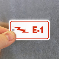 Energy source ID tag for electrical equipment