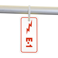 Warning Electric Energy Source Identification Tag