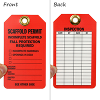 2-Sided Scaffold Tag