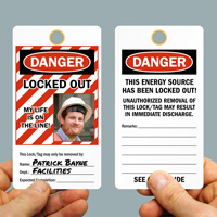 Safety lockout tags for life line