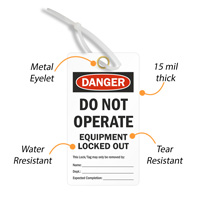 Safety Tags for Equipment Isolation