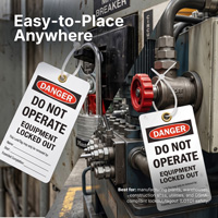 Warning Labels for Locked Out Machinery