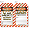 Do Not Operate Equipment Locked Out Danger Tag