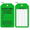 Scaffold Permit, Inspection Required Prior To Use Tag