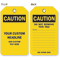 Personalized Add Text Caution Header Tag