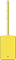 2½ x 4 in. Yellow Vinyl Tags
